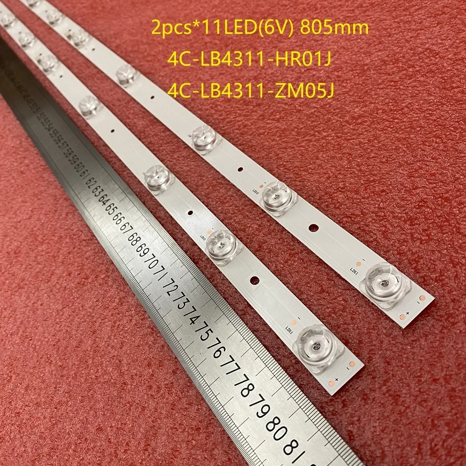 TCL43s6500fs factory direct sell LED TV backlight, led bar LED Backlight Strips original replace tv repair 43s6500fs 4C-LB431-HR