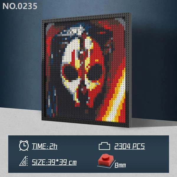 MOC Creator Building blocks Pixel Painting 31198 Pixel Art brick Portrait Picture 48X48 plate with 1x1 brick Mural decoration