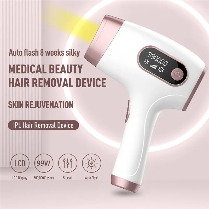 Home Use Portable Device Beauty Skin 999999 Flashes Painless Body Permanent handheld Ice Cool Laser IPL Hair Removal Machine