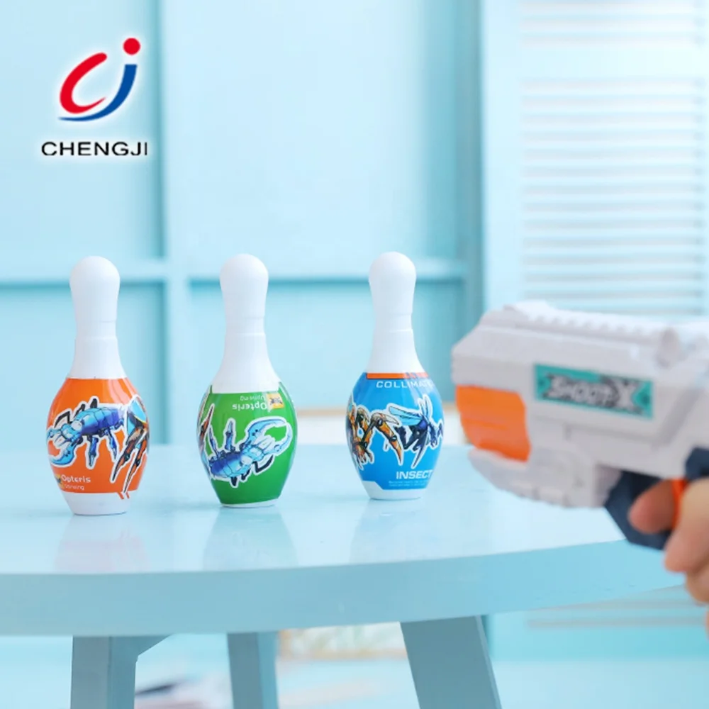 Wholesale 2 in1 eva bowling ball air soft bullet water gun shooting toy for kid