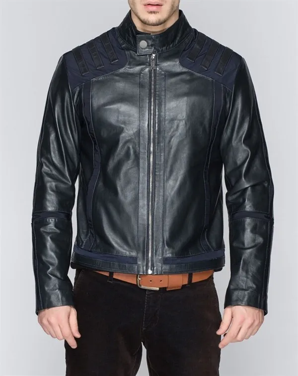 Мужская куртка из натуральной кожи 2020 с