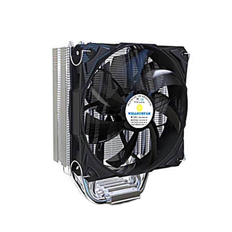 WellSunFan 70mm High Quality Factory Price Custom Black Plastic  Aluminum Heatsink Material cpu fan cooler