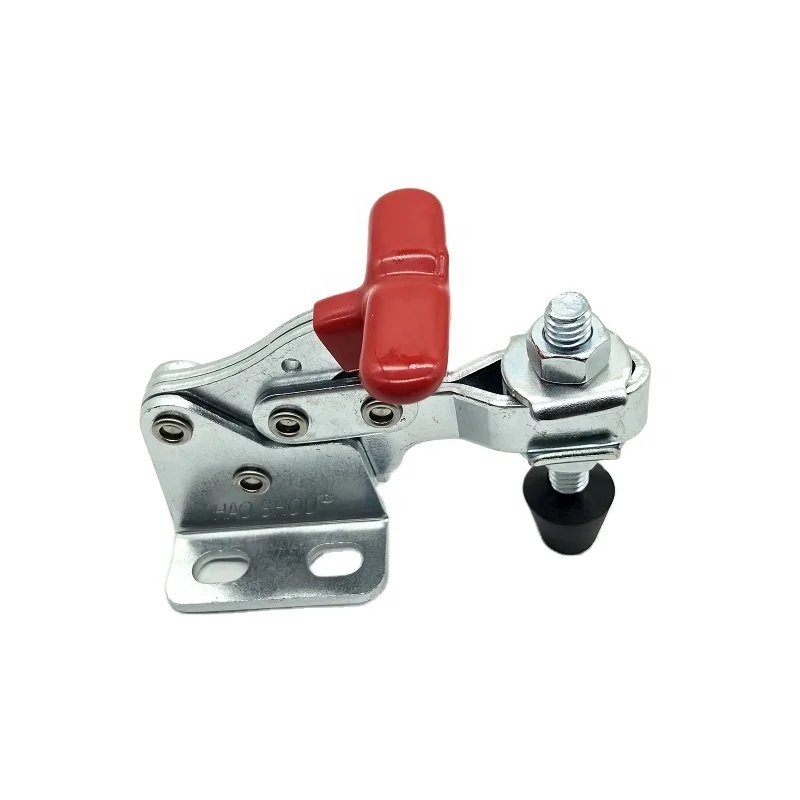 Haoshou Manual Horizontal Clamps 307-USS Flanged Base U-Bar Stainless Steel HS-13007-SS Toggle Clamp