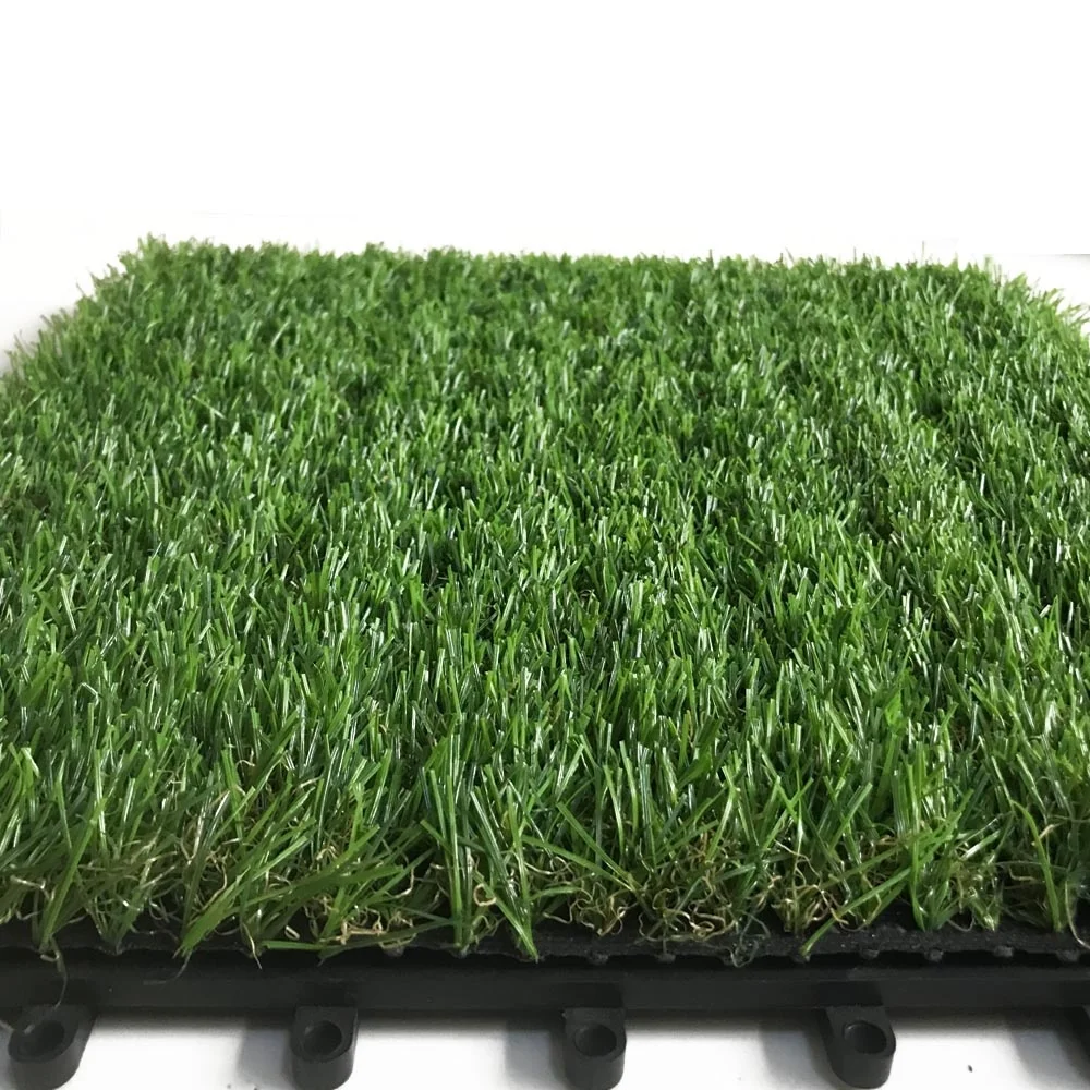 Green Sport Football Carpet Synthetic Soccer Fake Turf Synthet Artificial Interlocking Grass Decking Exterior Tile