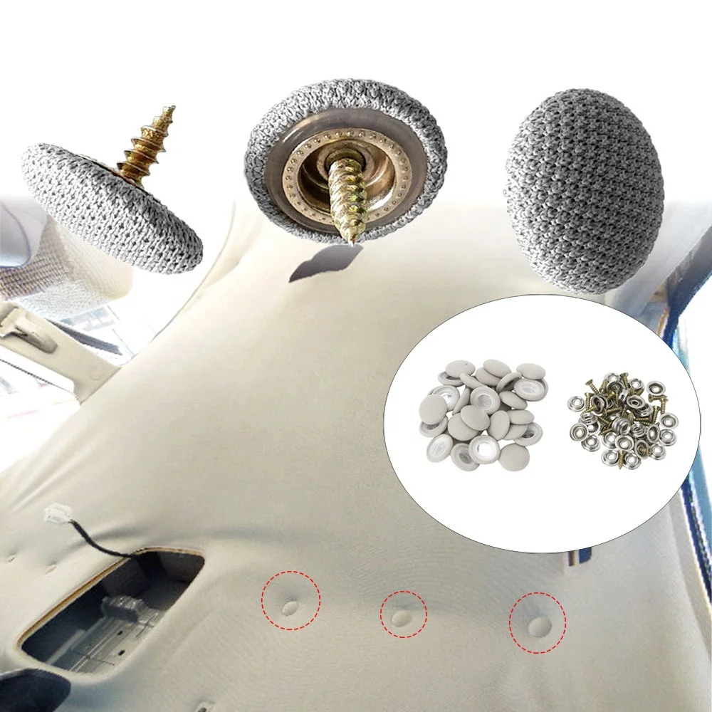 Car Interior Roof Buckles Headliner Ceiling Cloth Fixing Screw  Repair Automotive Care Fabric Buckle Rivets Retainer