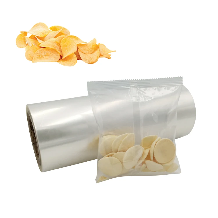 Factory supply PET / CPP laminated food grade plastic bag film roll for potato chips packaging