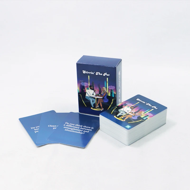 Couple Dating Game Cards Manufacturer Printing Party Drinking Table Adult Card Games Factory Custom card stock paper for games