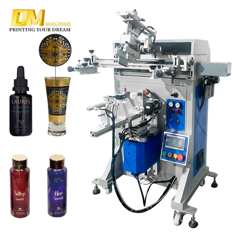 Manufacture hot selling customized logo semi automatic screen printing machine plastic cup bottle