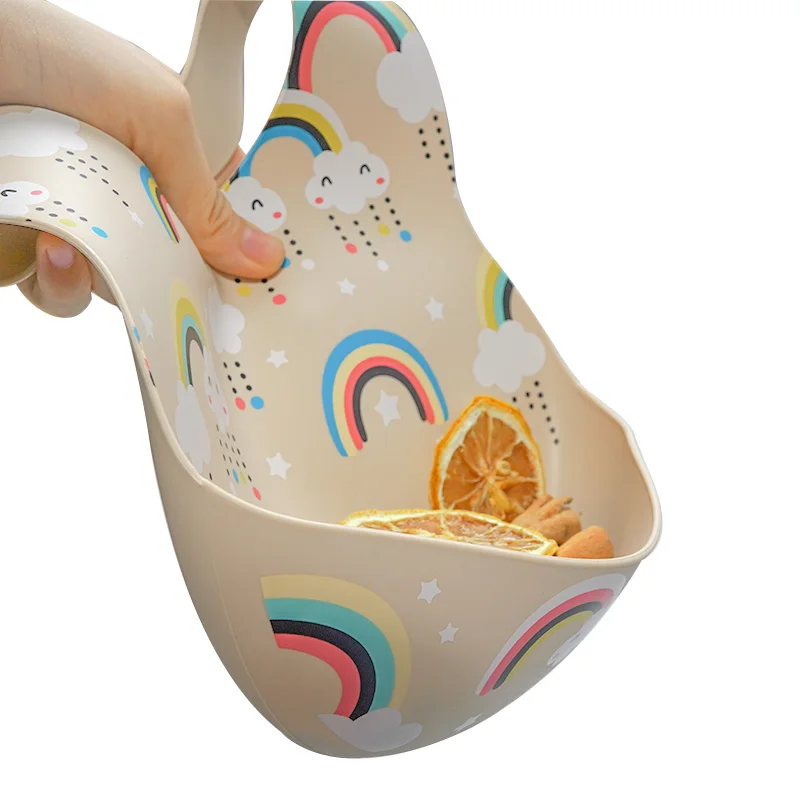 Custom New Printed Pattern Eco-friendly Waterproof Silicon baberos de silicona para bebes Silicone Baby Bibs