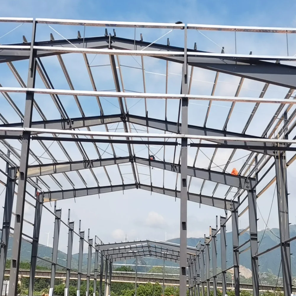 China nice design steel structure garage storage warehouse customized prefabricated steel structure building for sale
