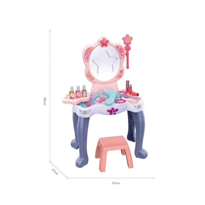 new products infrared dressing table make up toys for girls with lights music