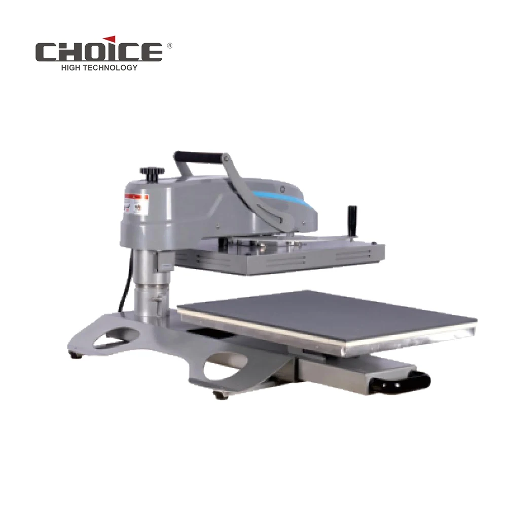 GC-M54S-Y Computer single head double station heat transfer machine 40*50cm Swing-away manual heat press with slide-out base