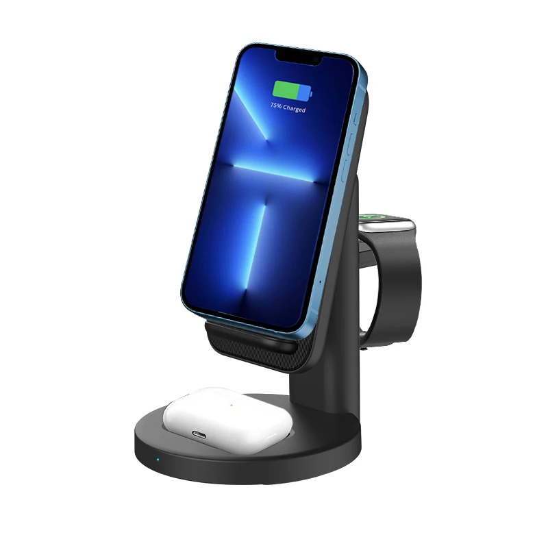 Made in China Wireless Charging A3 ABS  Portable 15 High Power Wireless Charging Desktop Stand