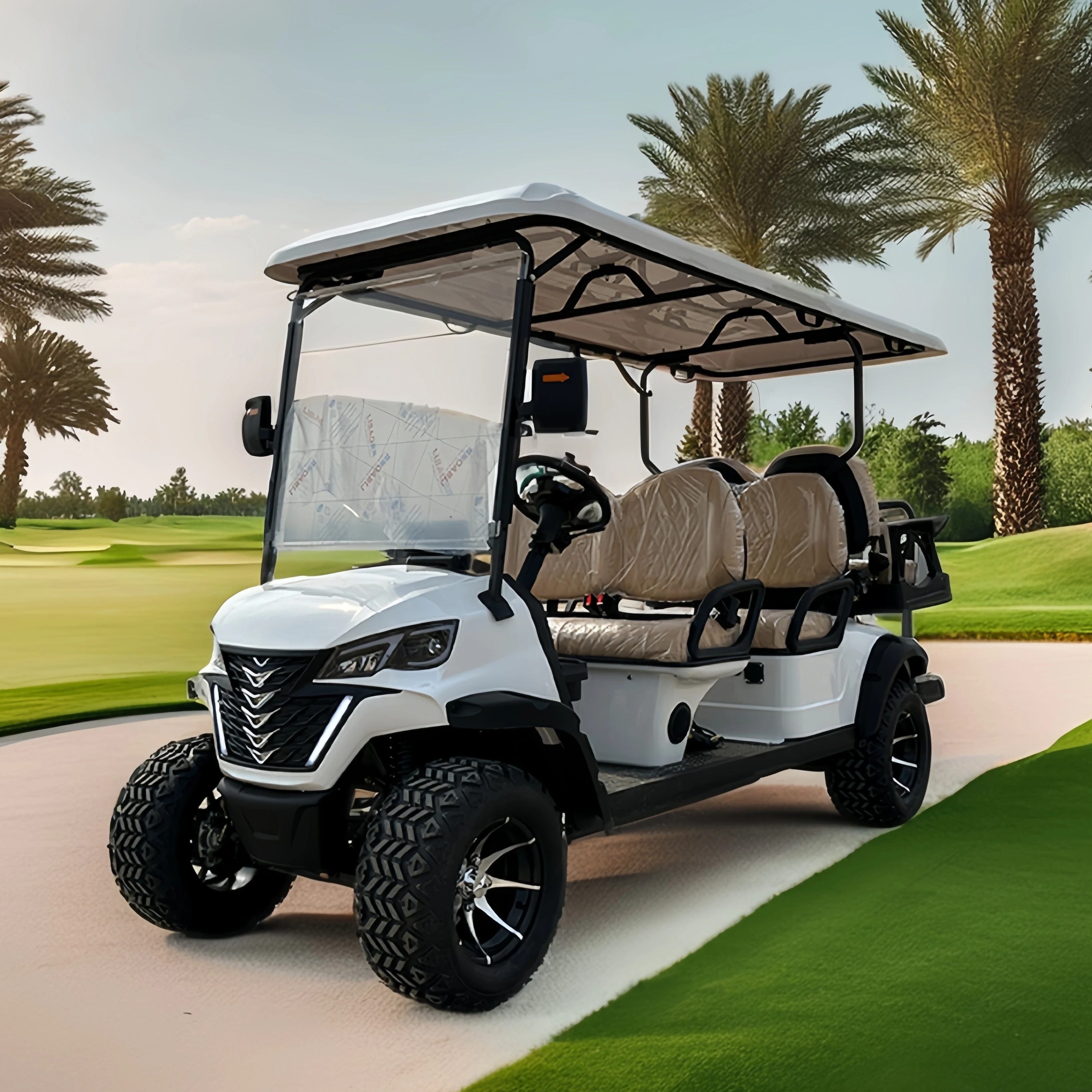 Innovative Products Canada Top Golf Cart 4 Wheel Travel Electric Grocery 4 Seater Sightseeing Scooter Golf Cart For Sale