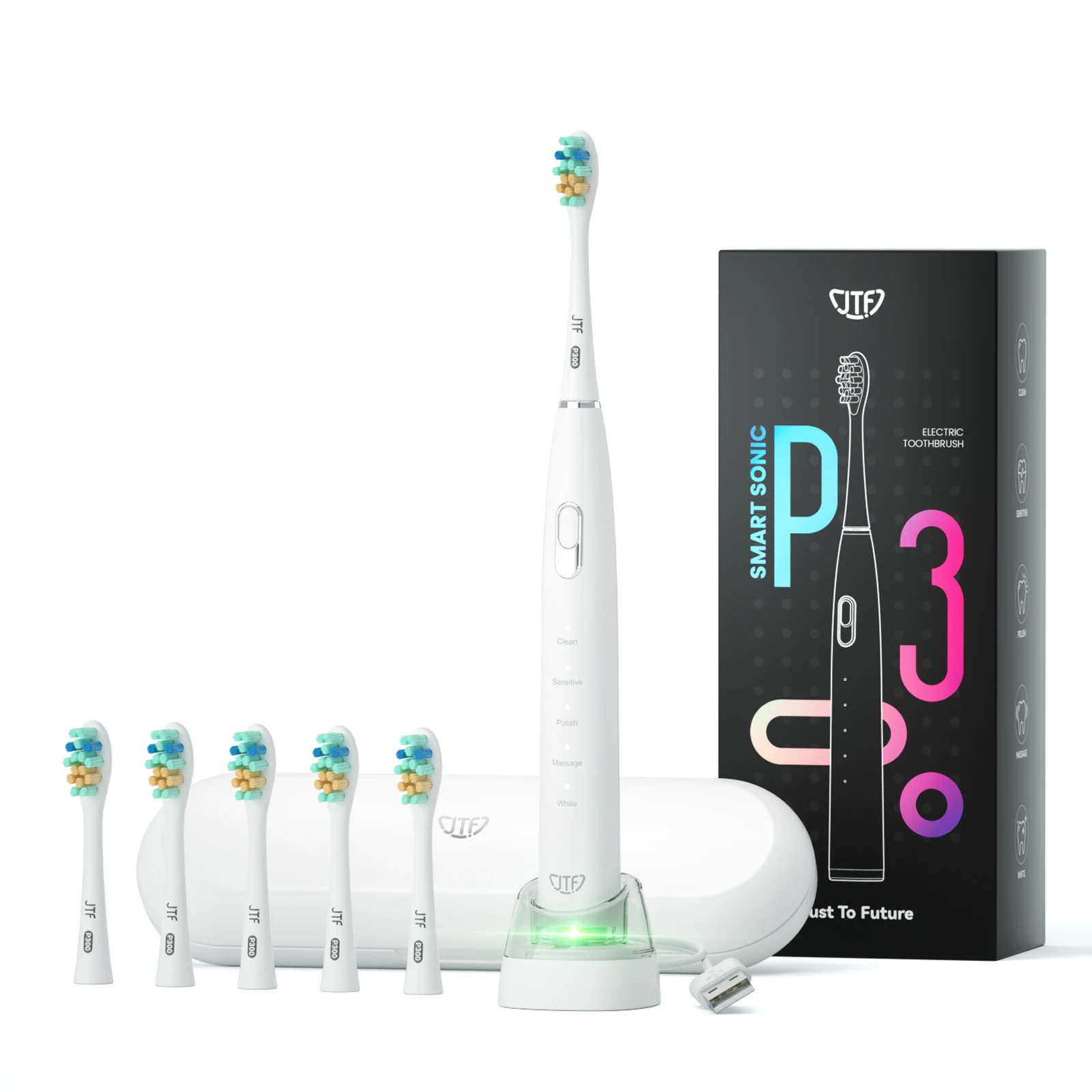 2023 New Type dental care sonic motor small portable travel electric toothbrush slim with box packaging