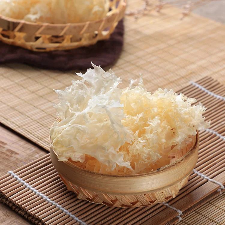Оптовая продажа 100% натуральный сушеный гриб Tremella Fuciformis для выращивания снега тремелла Серебряный грибок ушей белый