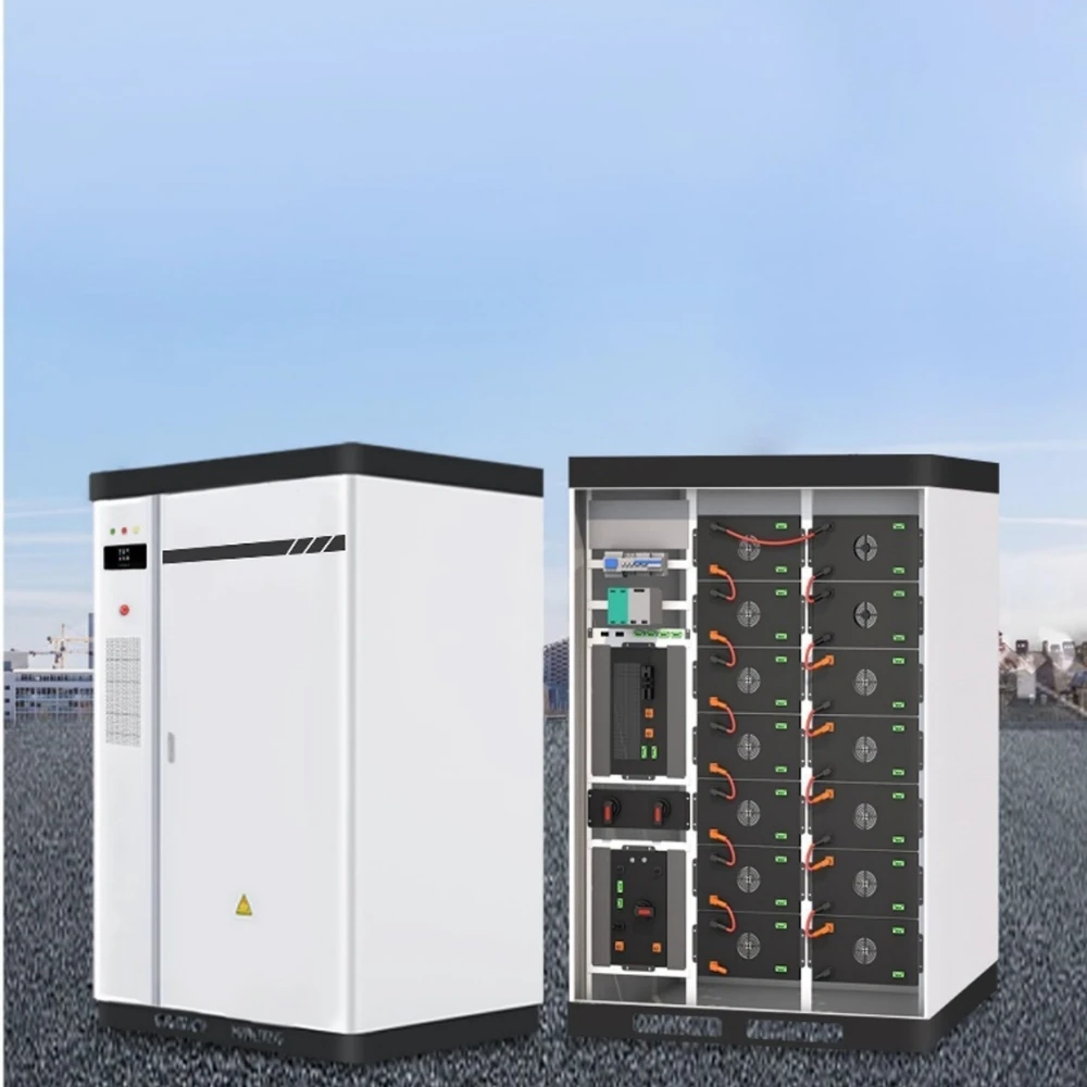 Hybvrid pv station AC/DC integrated cabinet 215kwh+100kw all-in-one solar inverter and battery system