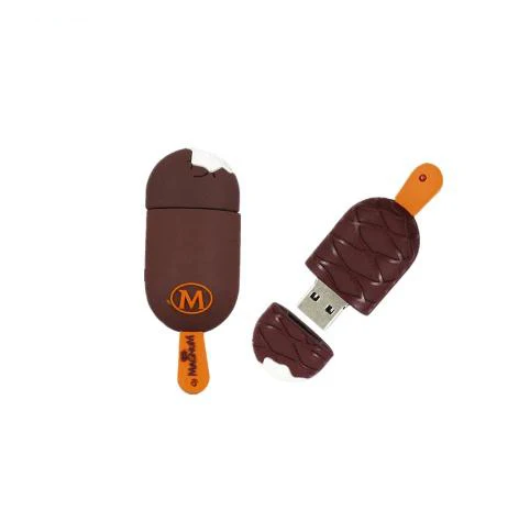 Мультфильм Мороженое USB флэш-накопитель 2 0 1 Гб 4 ГБ ПВХ 3 8 16GBg 32 64 флешки в виде мороженого и подарок