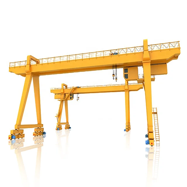 32/5T Remote control Double main beam electric winch trolley gantry crane in outdoor