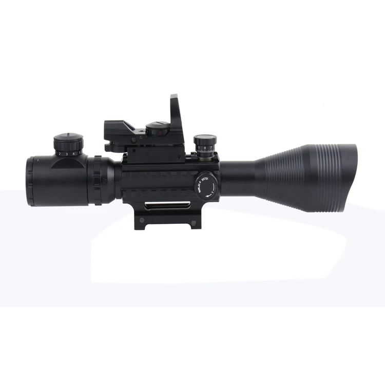 
Tactical Optics C4-12X50EG AR15 Rifle Scope Dual illuminated Mil-dot Reticle Holographic Dot 