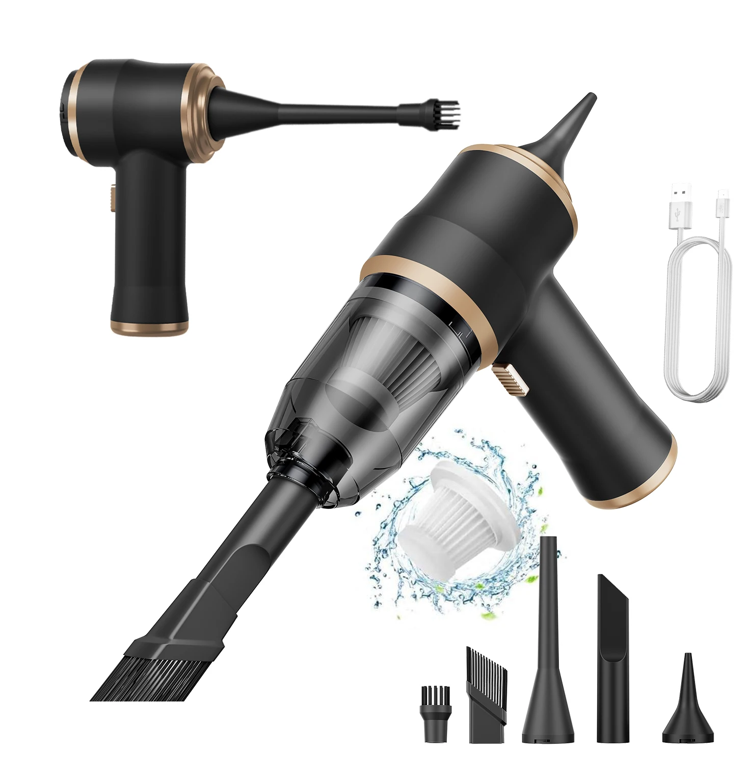 New 15000pa Brushless Motor Portable Home Cordless HandHeld Small Dry Vacuum Wireless Mini Multifunction Vacuum Cleaner For Car