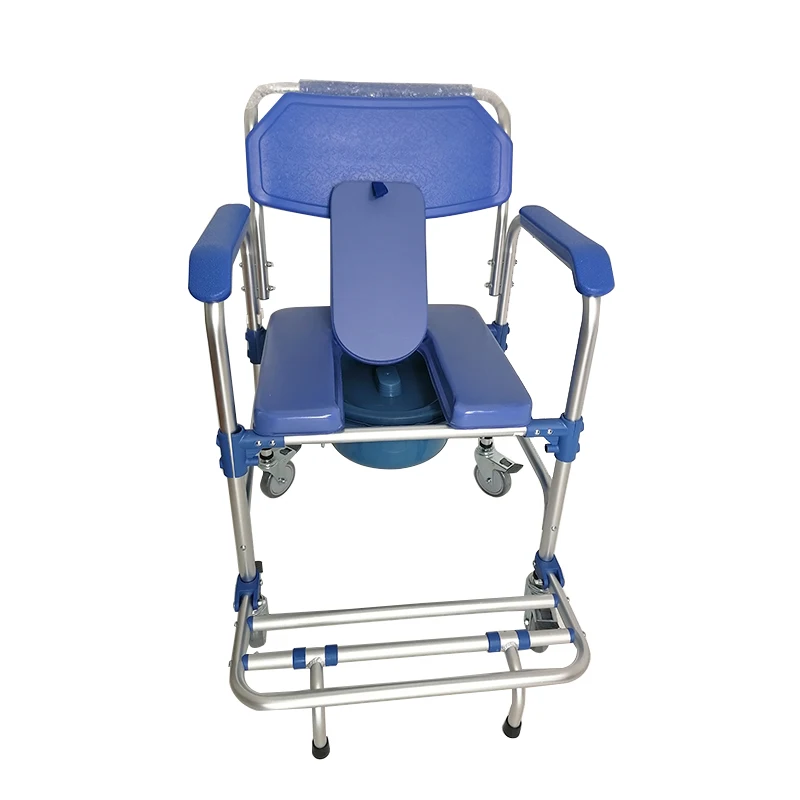 2024 year New Arrival Commode Chair with Wheels for Disabled and Elderly