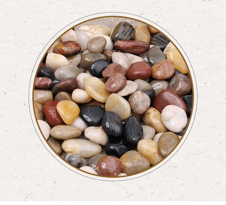 Cheap natural colored yellow granite paving pebbles