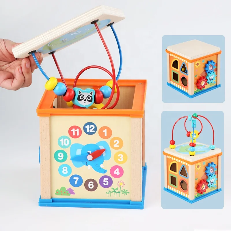 Montessori Baby Busy Learners Activity Bead Maze Cube Educational Toys