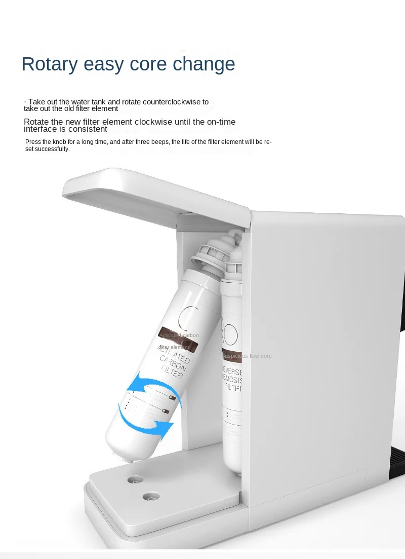 Kitchen Water Purifier Filter Carbon Water Systems Uf Membrane Filtro De Agua Mini Water Dispenser Parts