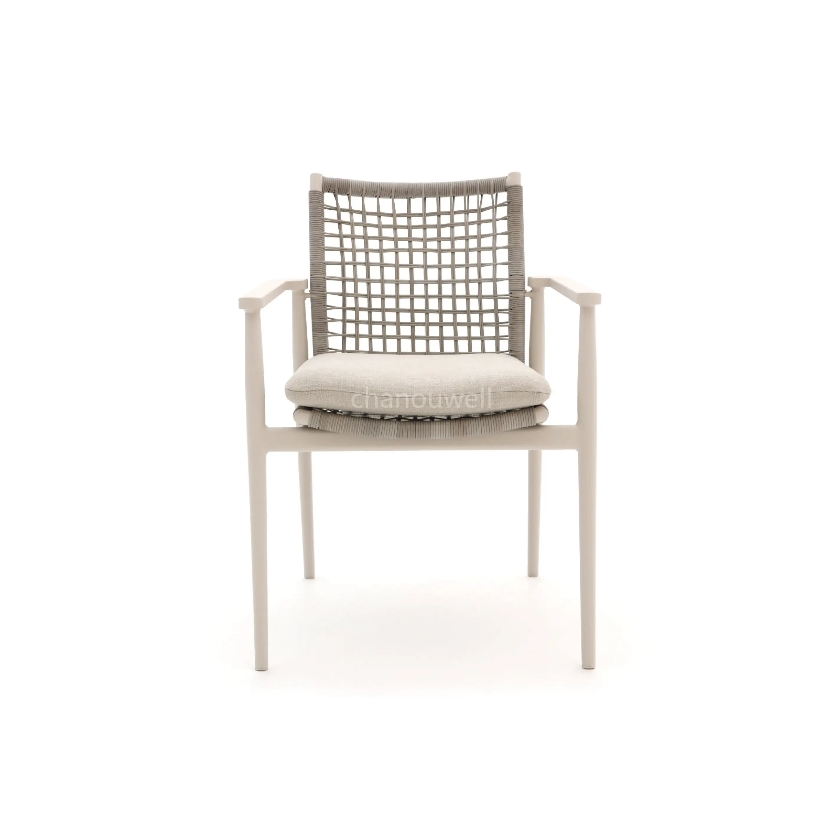 Modern Aluminum Frame rough rope weaving Garden Furniture Sectional Patio Corner Sofa Set Modular Lounge Outdoor Couch Sofa Set