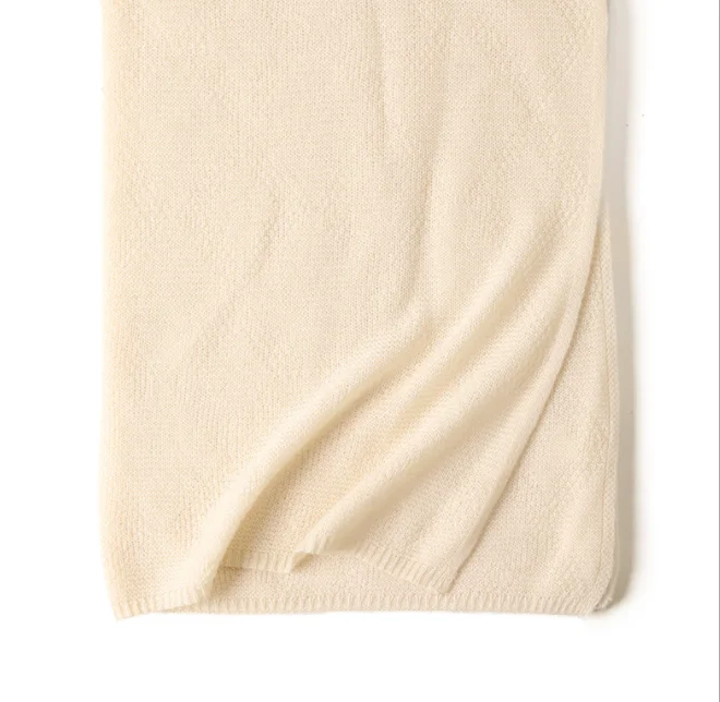 fashion factory wholesale style Ladies knitting rhomboidal checked cashmere shawl