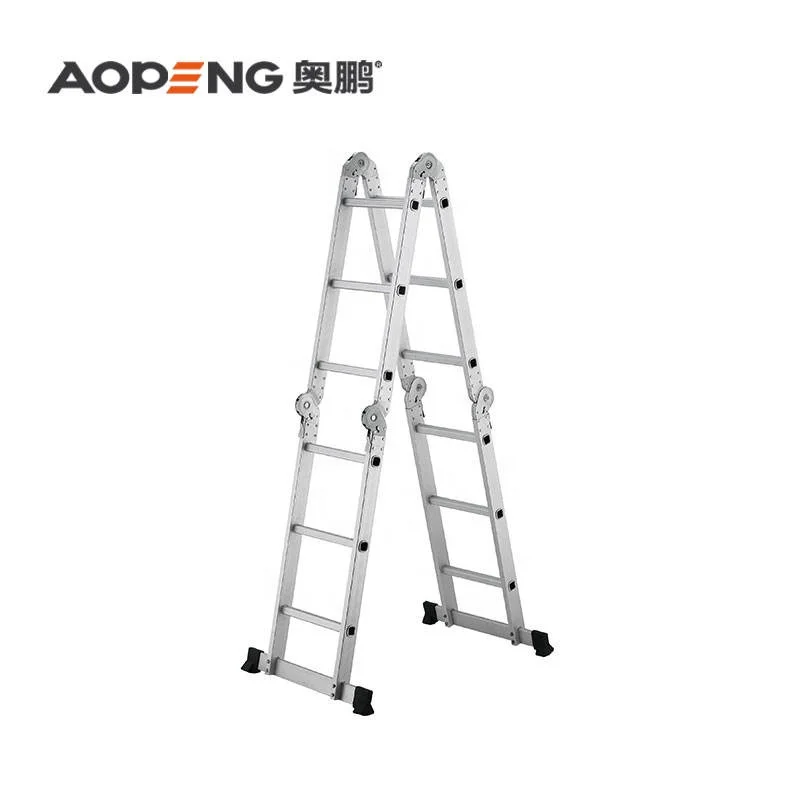 Factory Direct Sales Customized  Multi Purpose Aluminum Scaffolding Construction Site Aluminum Ladder
