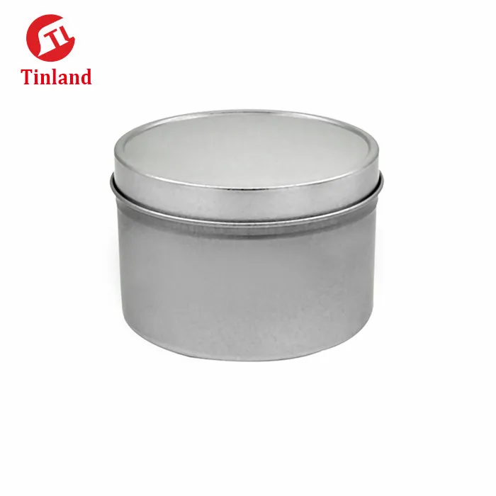 
4 oz Metal Tin Can/ Candle Tins With ClearTop On Tin Lid 