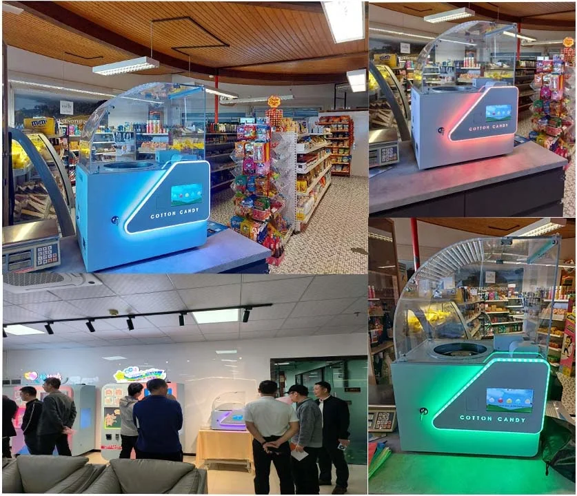 Factory Semi-automatic Cotton Candy Robot Mg221 Automatic Cotton Candy Machine For Small Businesses