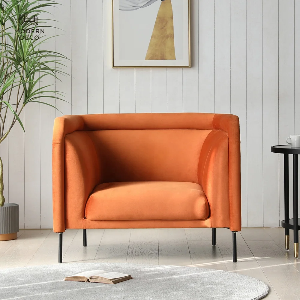 Бархатная ткань для отдыха диван кресло один 1 сиденье современной гостиной спальня выполнены по индивидуальному заказу оптовая продажа