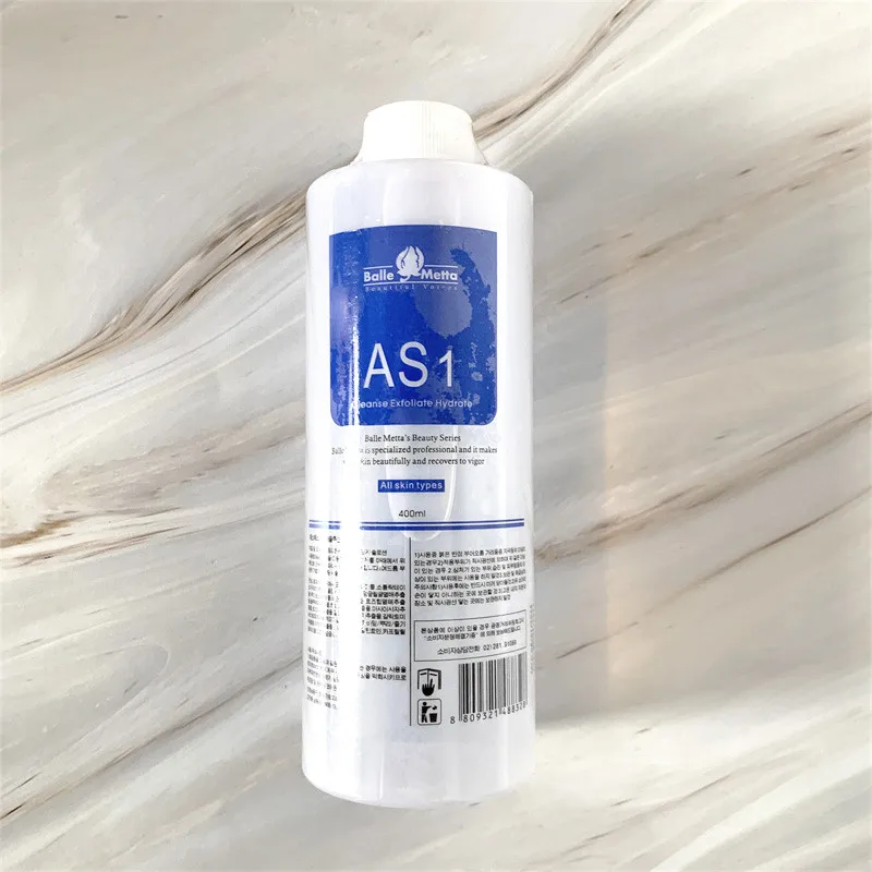 B Exfoliating Solution AS1 SA2 AO3Facial Skin Care Microdermabrasion Facial Serum Cleansing Solution 400ml Liquid Beauty Machine