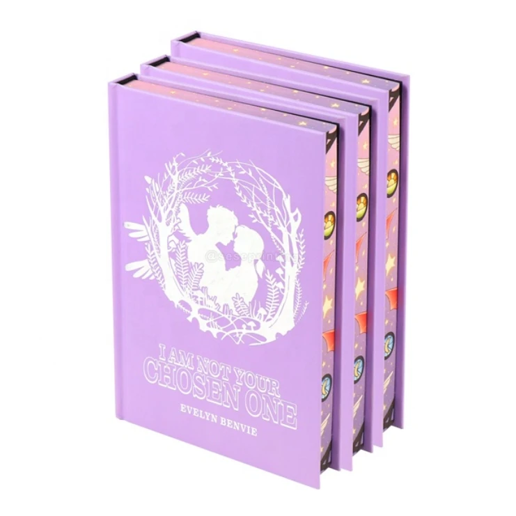 Printing Factory Cost-Effective Novel Book Printing Services Hardback Foil Books With Sprayed Foil Edges Printing Design