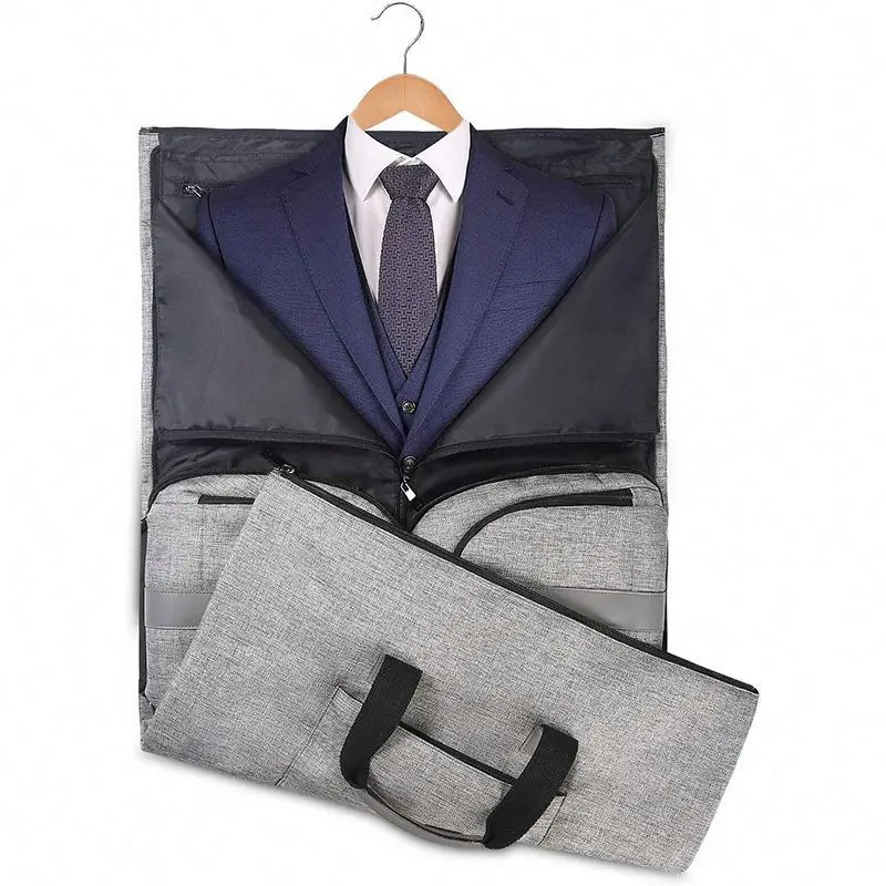 Free Sample Long Journeys Large Size Hang Clothes on Duffel Bag Travel Garment Bags  Dance Bag with Wheels and Garment Rack