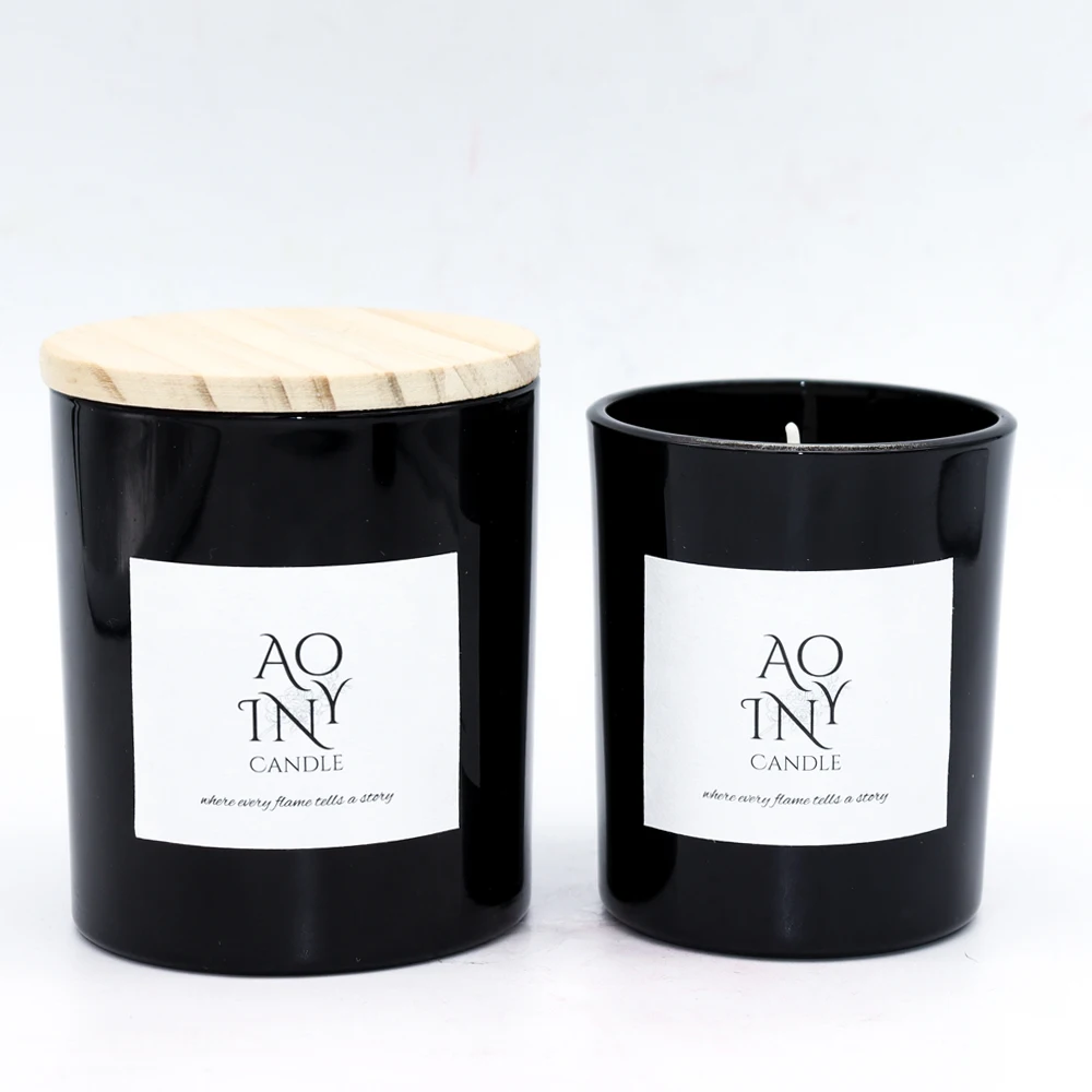 luxury custom private label christmas soy wax candle home fragrance jar scented candles