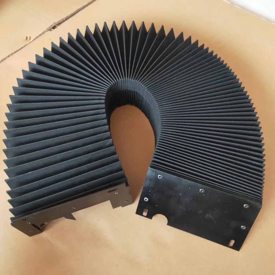 Customized Corrugation flexible machine bellows covers Laser dust shield for CNC laser cutting machine