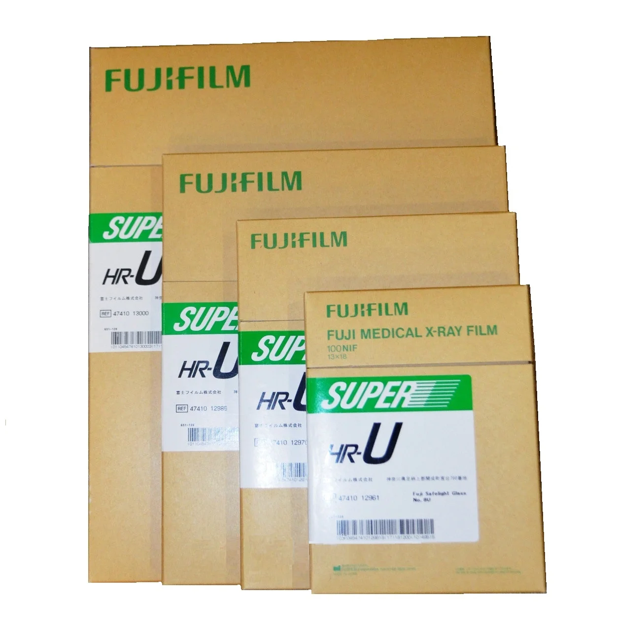 8*10 inch 20x25 cm FUJI Super HR U X ray Film Green Film