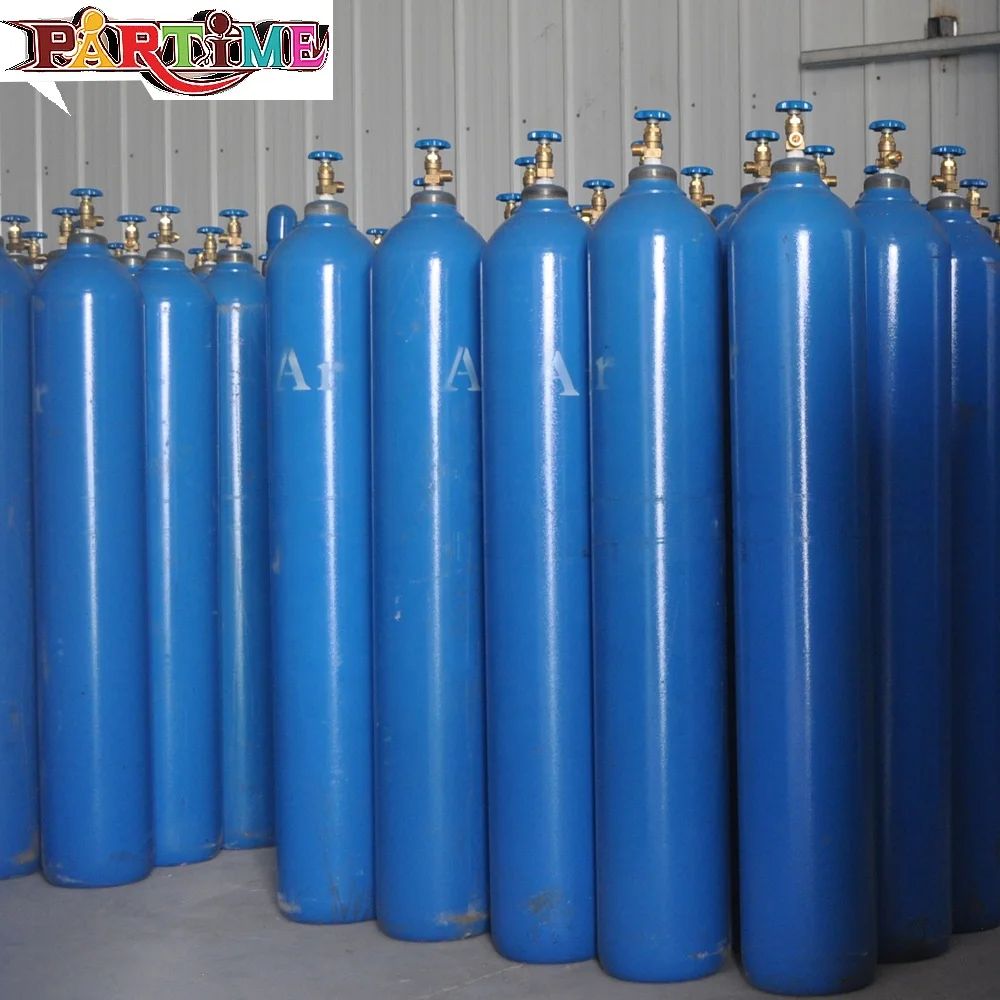 Низкая цена 40L сварочный аргоновый газовый баллон заправка 99.999% высокочистый