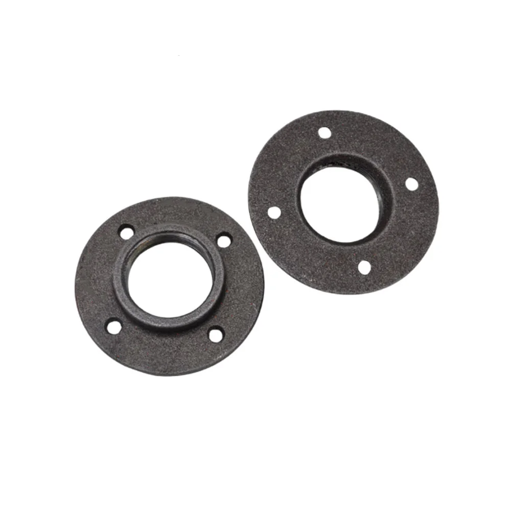 1/2 3/4 Malleable Black Stainless Steel Galvanized Cast Iron Pipe Fittings Threaded Flanges Floor Flange