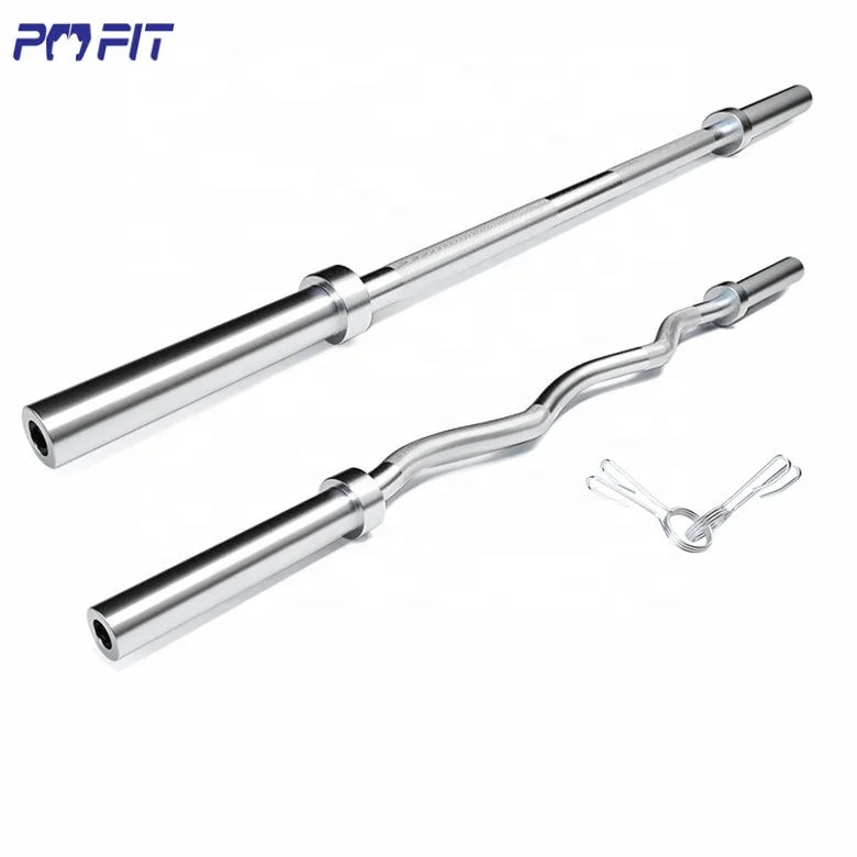 Steel barbell bar weightlifting gym fitness equipment manufacturer eleiko powerlifting bar Vibrating Curved Barbell