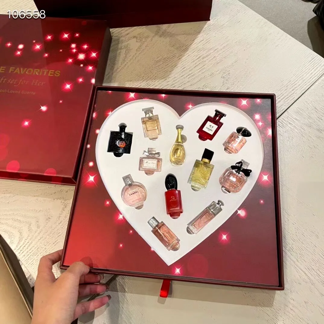 Wholesale 12 various scents brand perfume with luxury gift box and bag