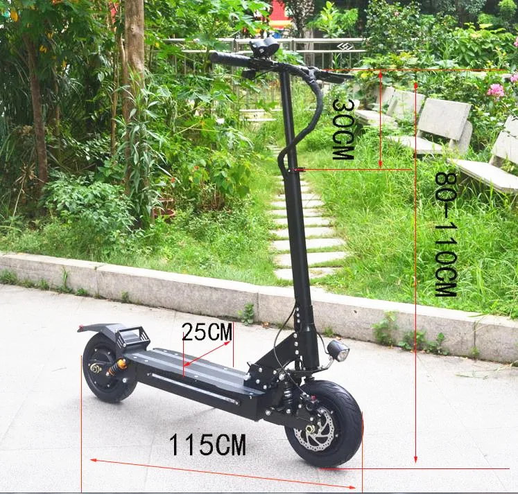 Chinese factory FLJ  T10  single motor 48V 1200W electric scooter with 10inch wheels electric scooter for adult