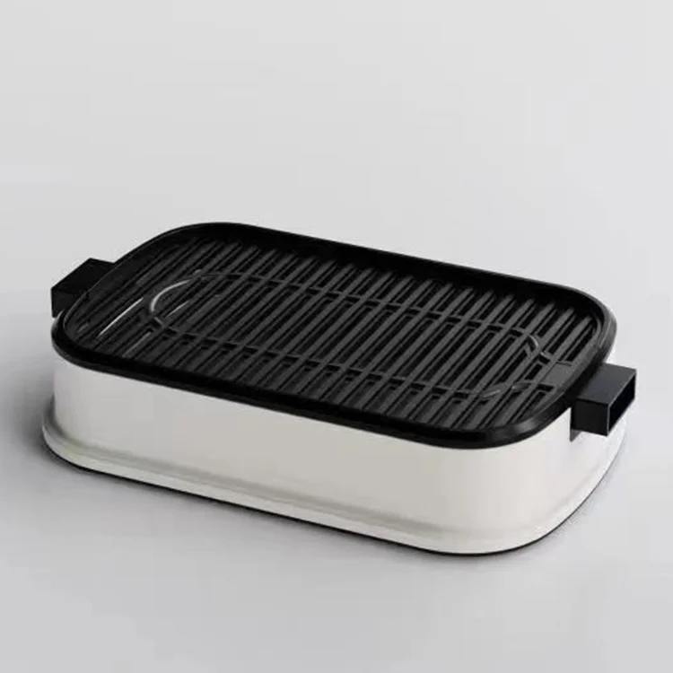 Built-in Fan Non-Smoke 1800W BBQ Grill with Double Protection Function