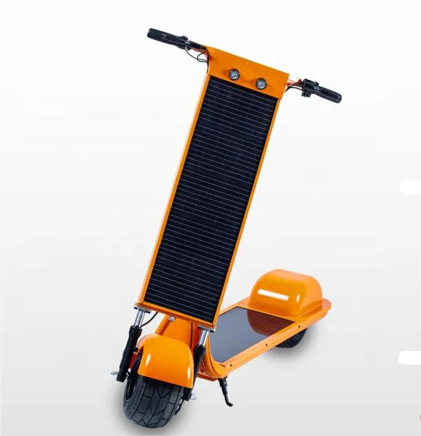 2 Wheels 350W 36V Speed 25km/H Fat Tire Electric Solar Scooter Citycoco Scooter Moped E-bike