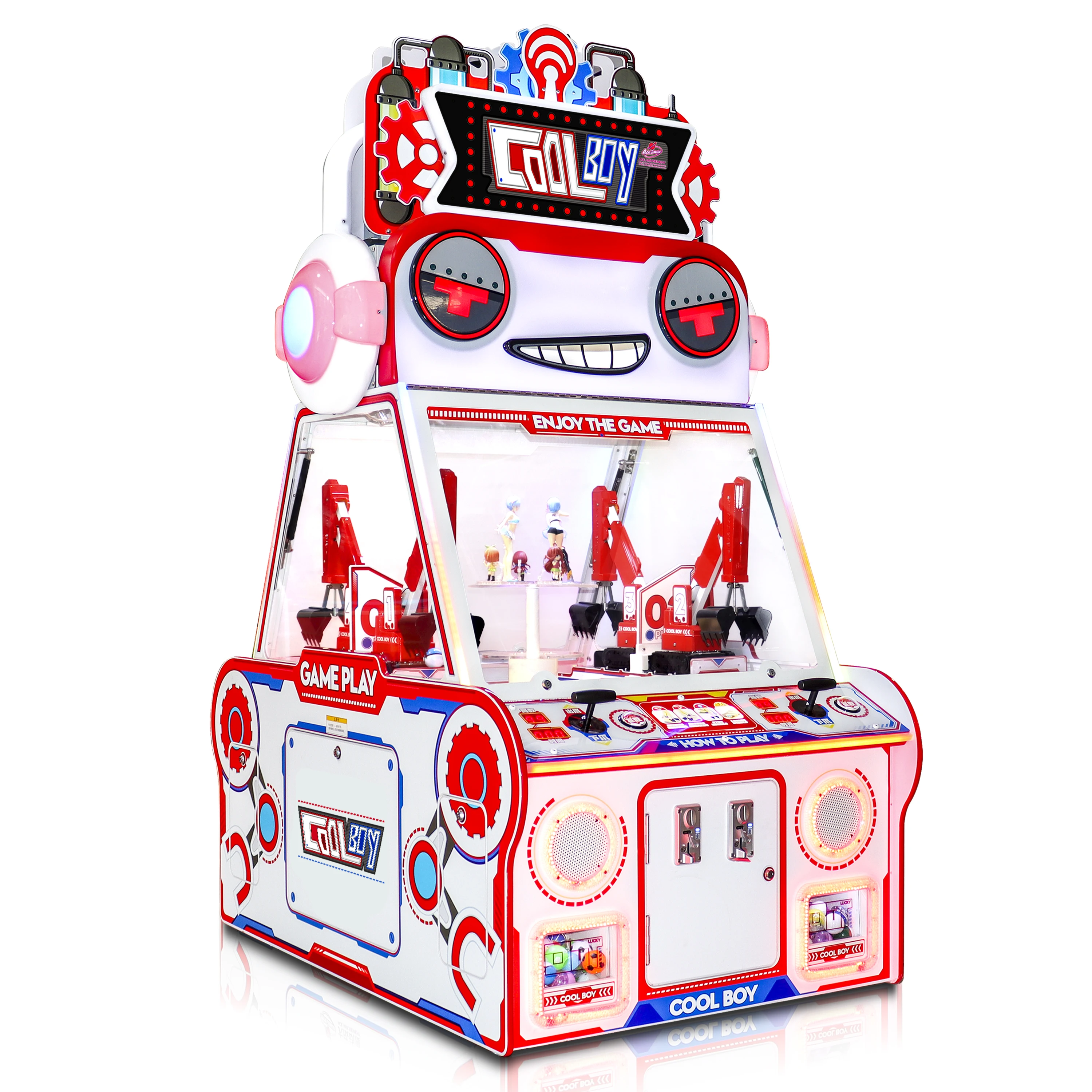 Coin Operated toys world Vending Mini Claw Machine Cool Boy Game Machine