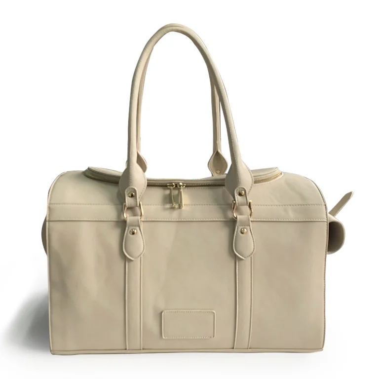 Eco-Friendly  Pu leather portable cute pet dog cat transport travel carrying bag pet carrier bag